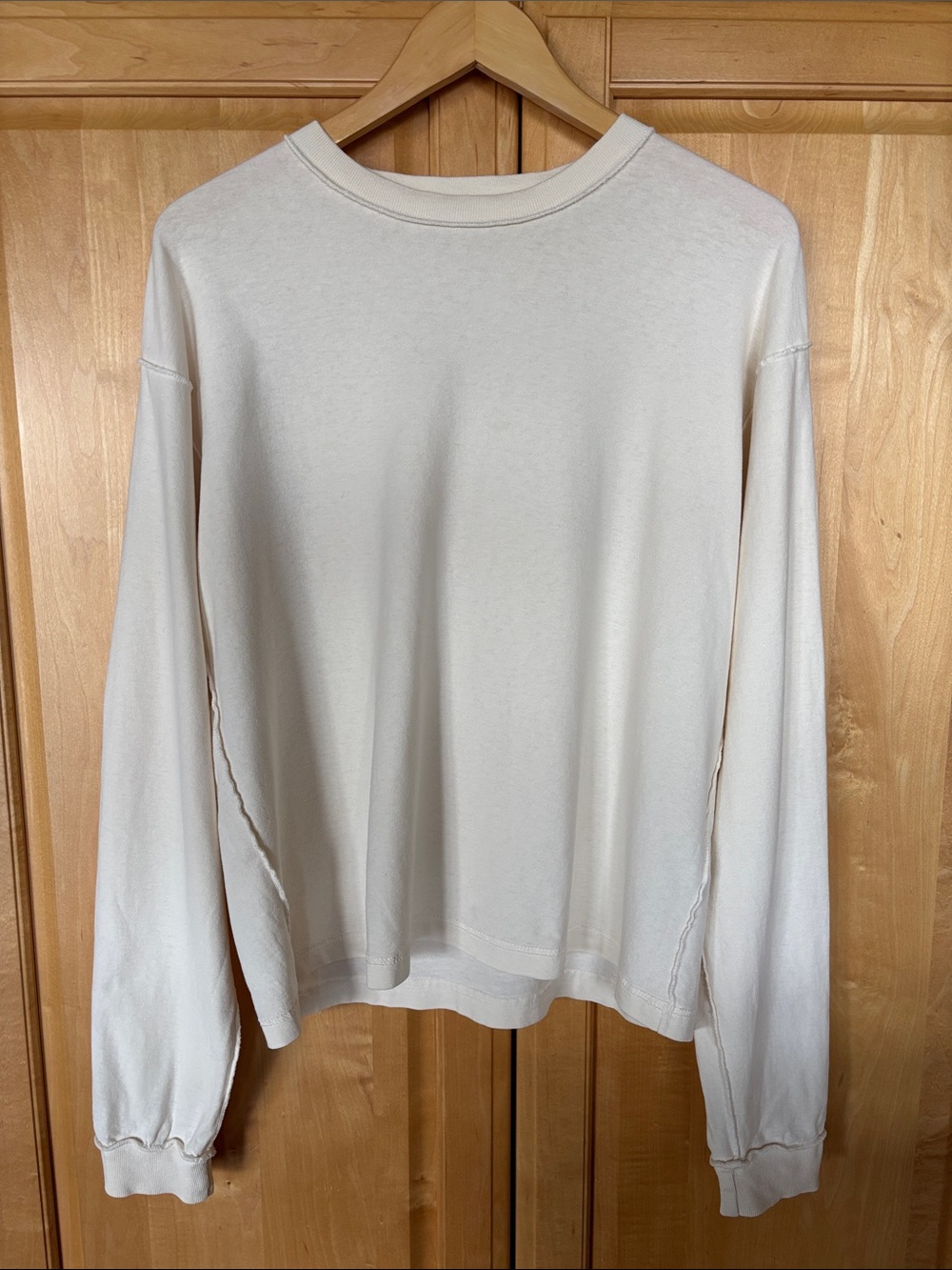 Reversed Crop Tee Salt